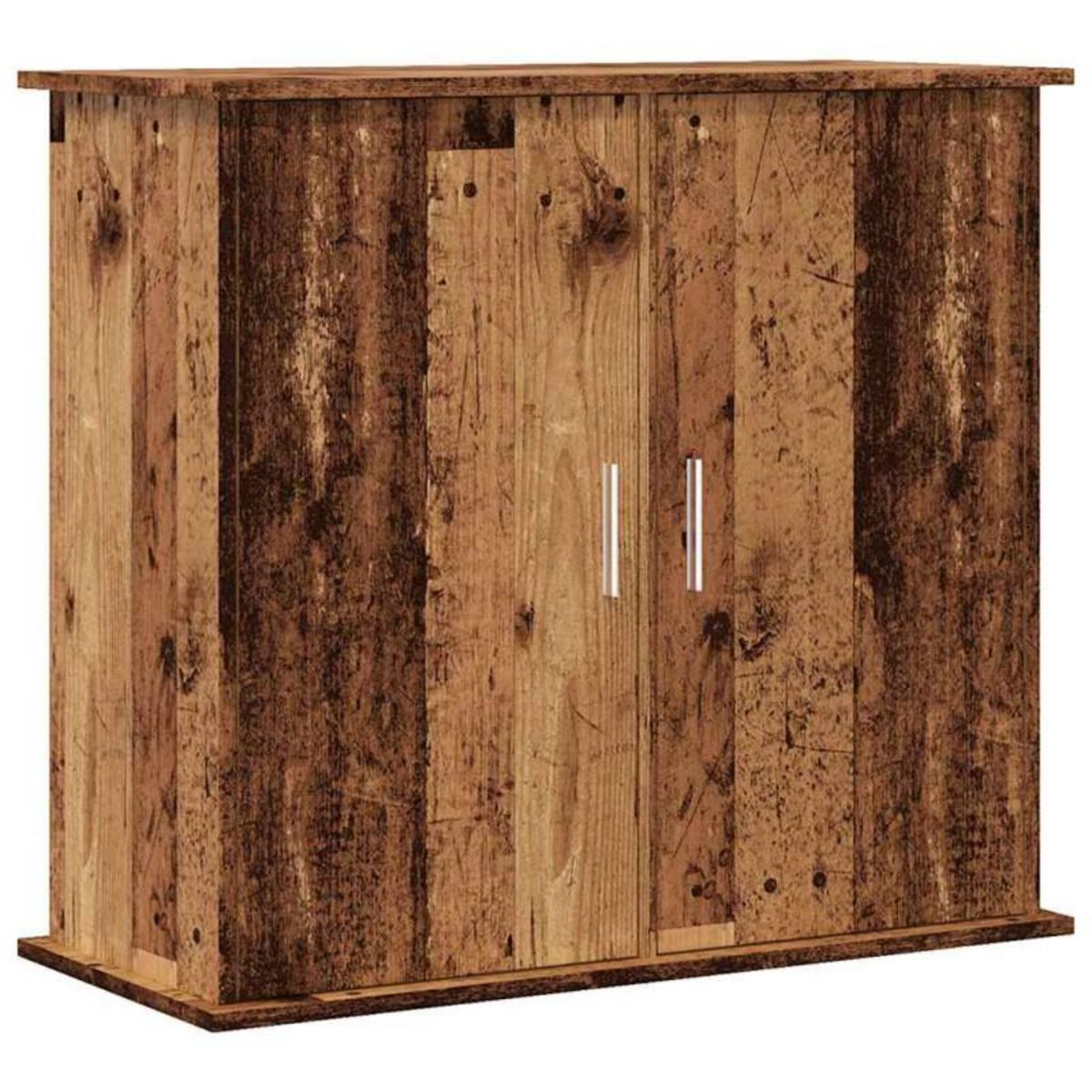 VIDAXL Support pour aquarium vieux bois 81x36x73 cm bois d ingénierie