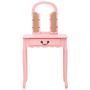 Voir la diapositive 4 : VIDAXL Coiffeuse et tabouret Rose 65x36x128 cm Bois de paulownia MDF