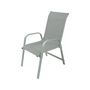 Voir la diapositive 4 : Habitat et Jardin Salon de jardin repas  Lagos  - 200/320 x 105 x 76 cm - 12 chaises - Gris clair