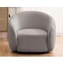Voir la diapositive 5 : LISA DESIGN Flore - fauteuil en tissu bouclette