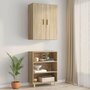 Voir la diapositive 3 : VIDAXL Armoire murale suspendue Chene sonoma 69,5x34x90 cm