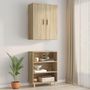 Voir la diapositive 3 : VIDAXL Armoire murale suspendue Chene sonoma 69,5x34x90 cm