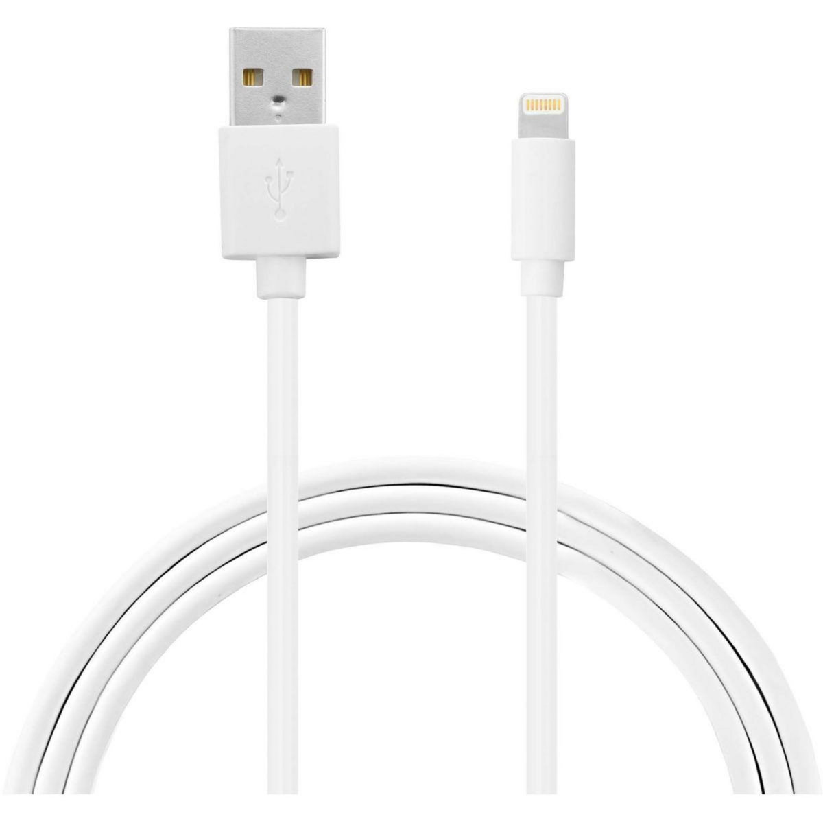 ESSENTIEL B Câble Lightning vers USB 2M certifié Apple Blanc