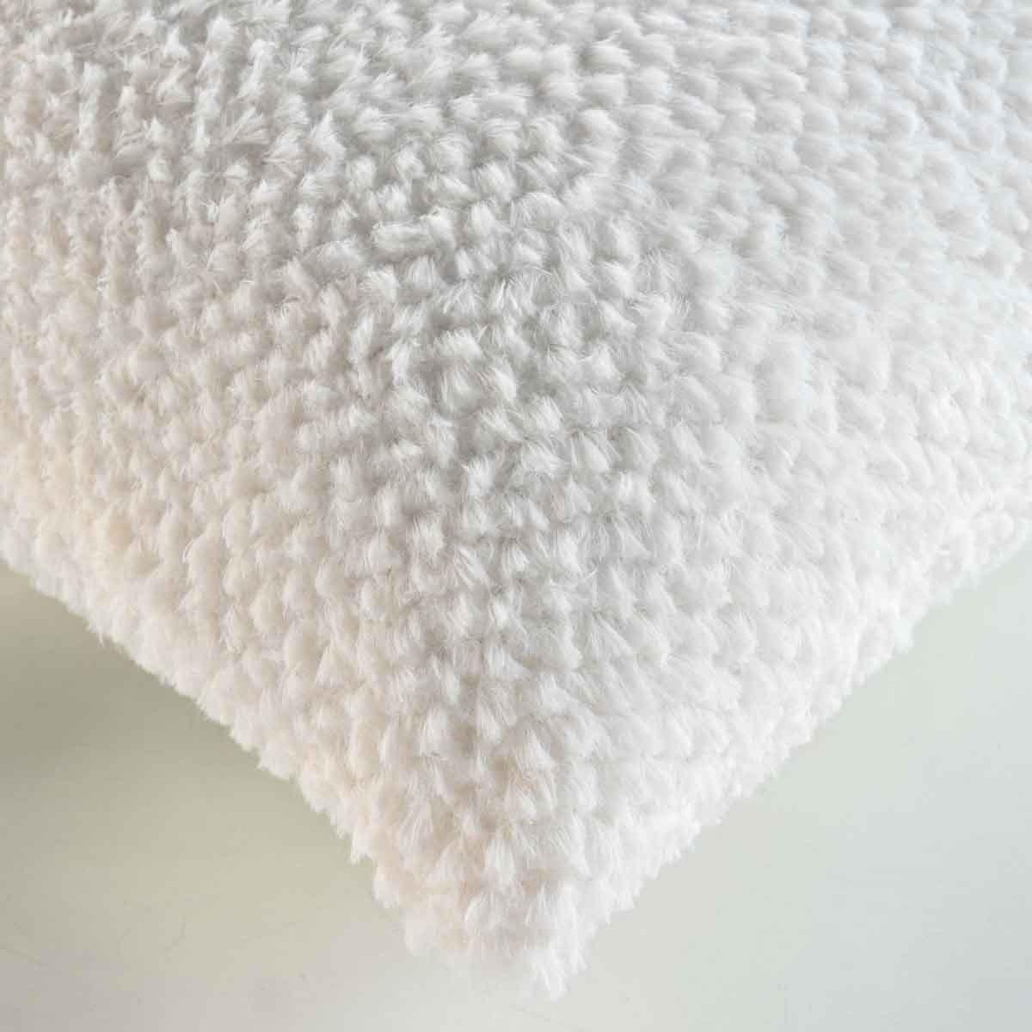 Voir la diapositive 3 : Douceur d'Intérieur Housse de Coussin  Iceberg  40x40cm Naturel