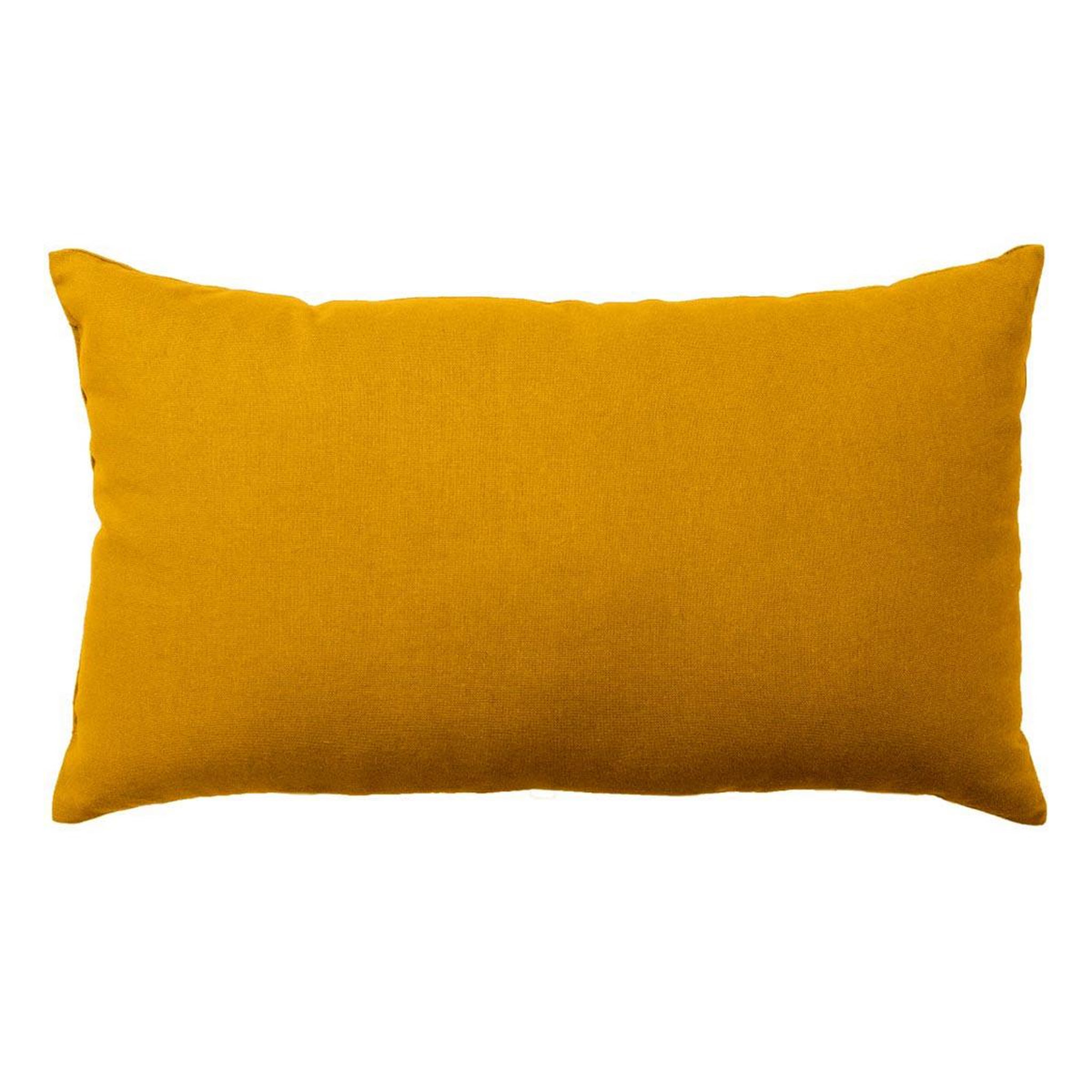 ENJOY HOME Coussin déco uni  panama  30x50cm moutarde