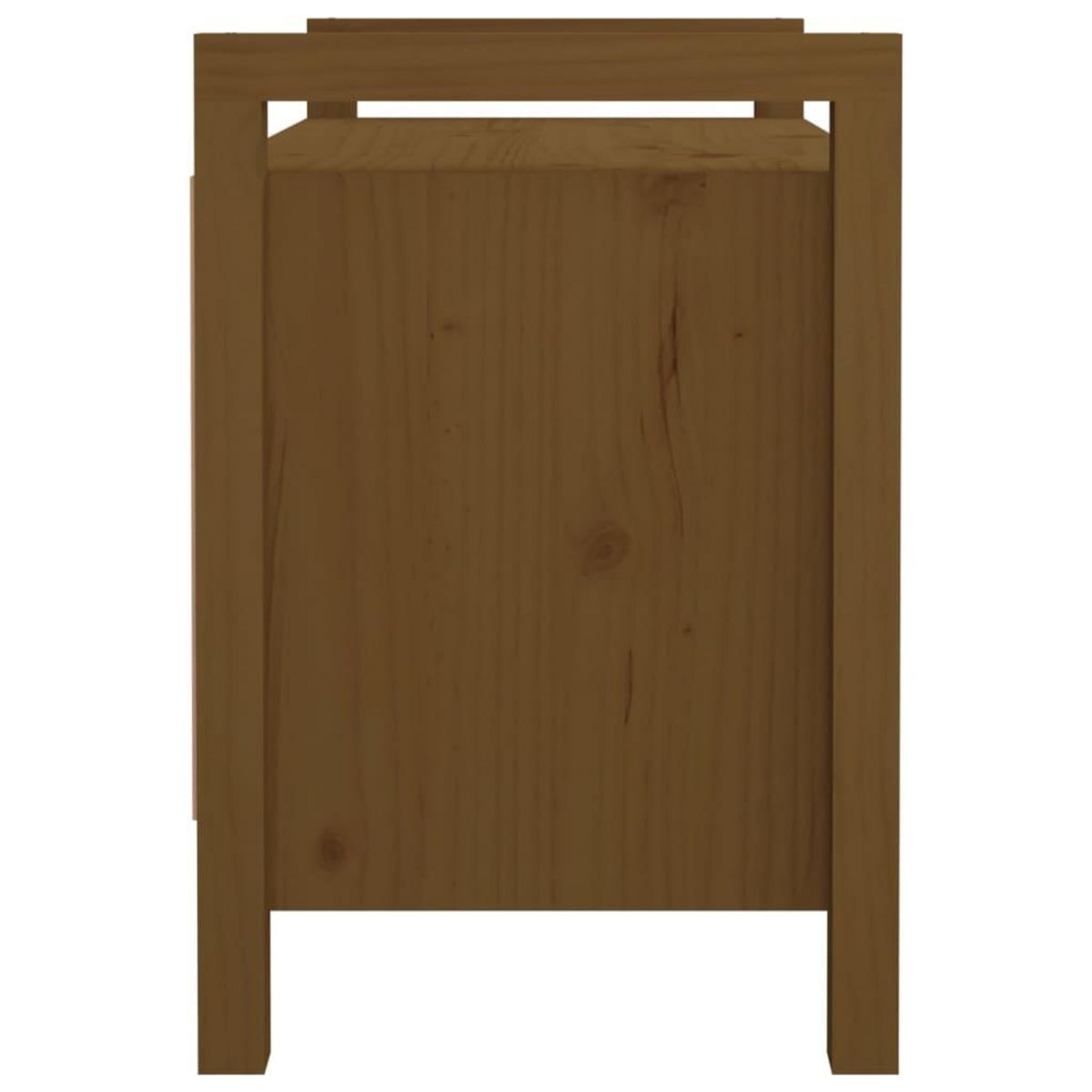 VIDAXL Banc d'entree Marron miel 80x40x60 cm Bois de pin massif