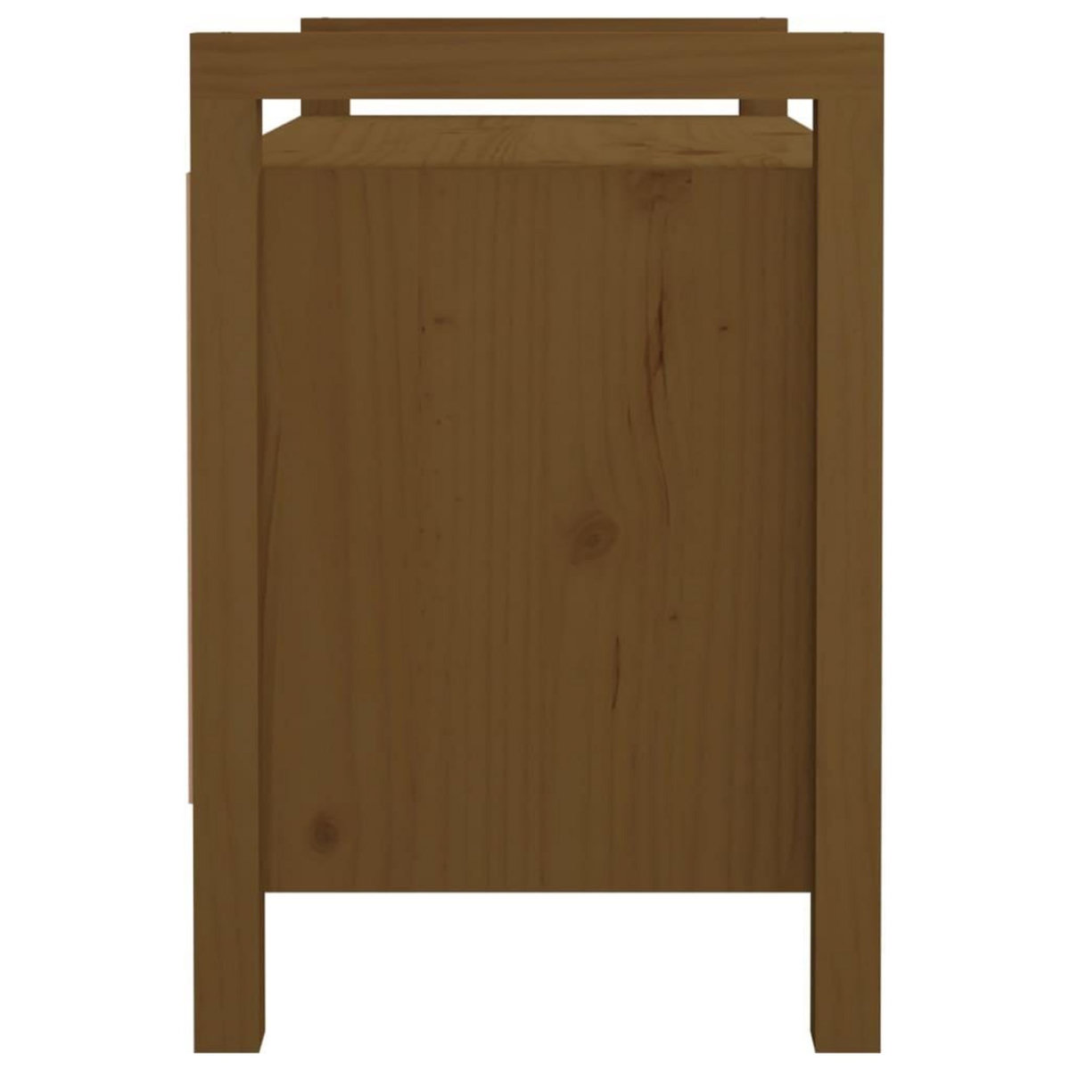 VIDAXL Banc d'entree Marron miel 80x40x60 cm Bois de pin massif