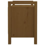 Voir la diapositive 5 : VIDAXL Banc d'entree Marron miel 80x40x60 cm Bois de pin massif
