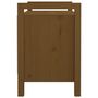 Voir la diapositive 5 : VIDAXL Banc d'entree Marron miel 80x40x60 cm Bois de pin massif