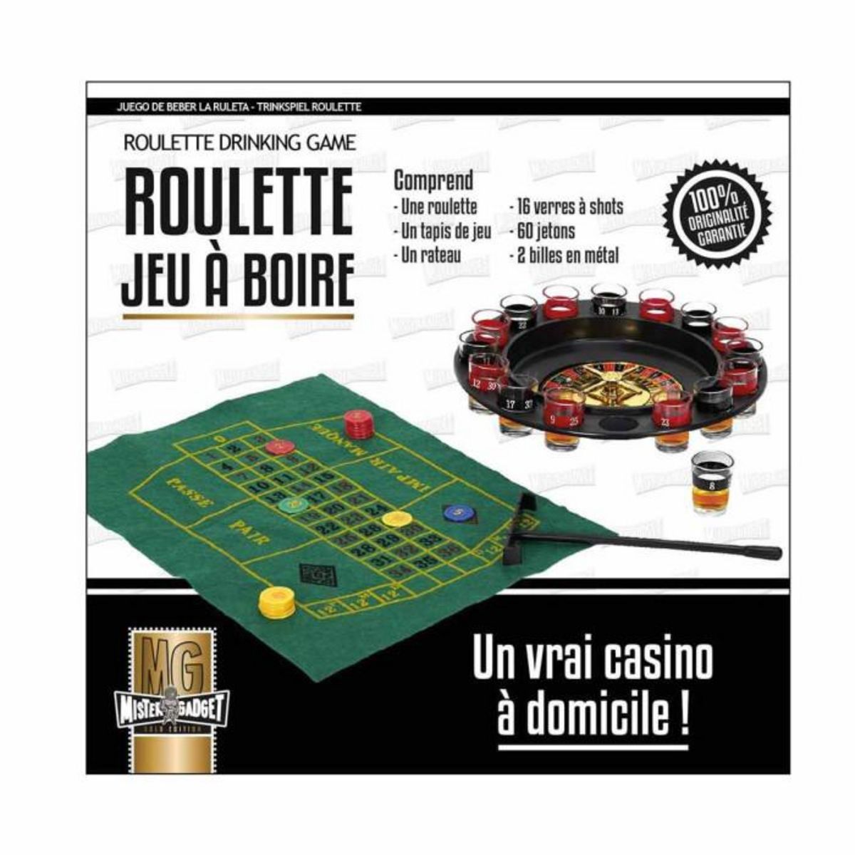 Paris Prix Jeu de Roulette  Jeu à Boire  30cm Vert