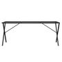 Voir la diapositive 4 : VIDAXL Pieds de table a manger cadre en X 180x80x73 cm acier