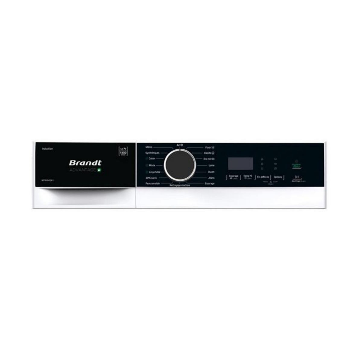 BRANDT Lave-linge frontal 60cm 10kg 1400 tours/min - WFB504QW1