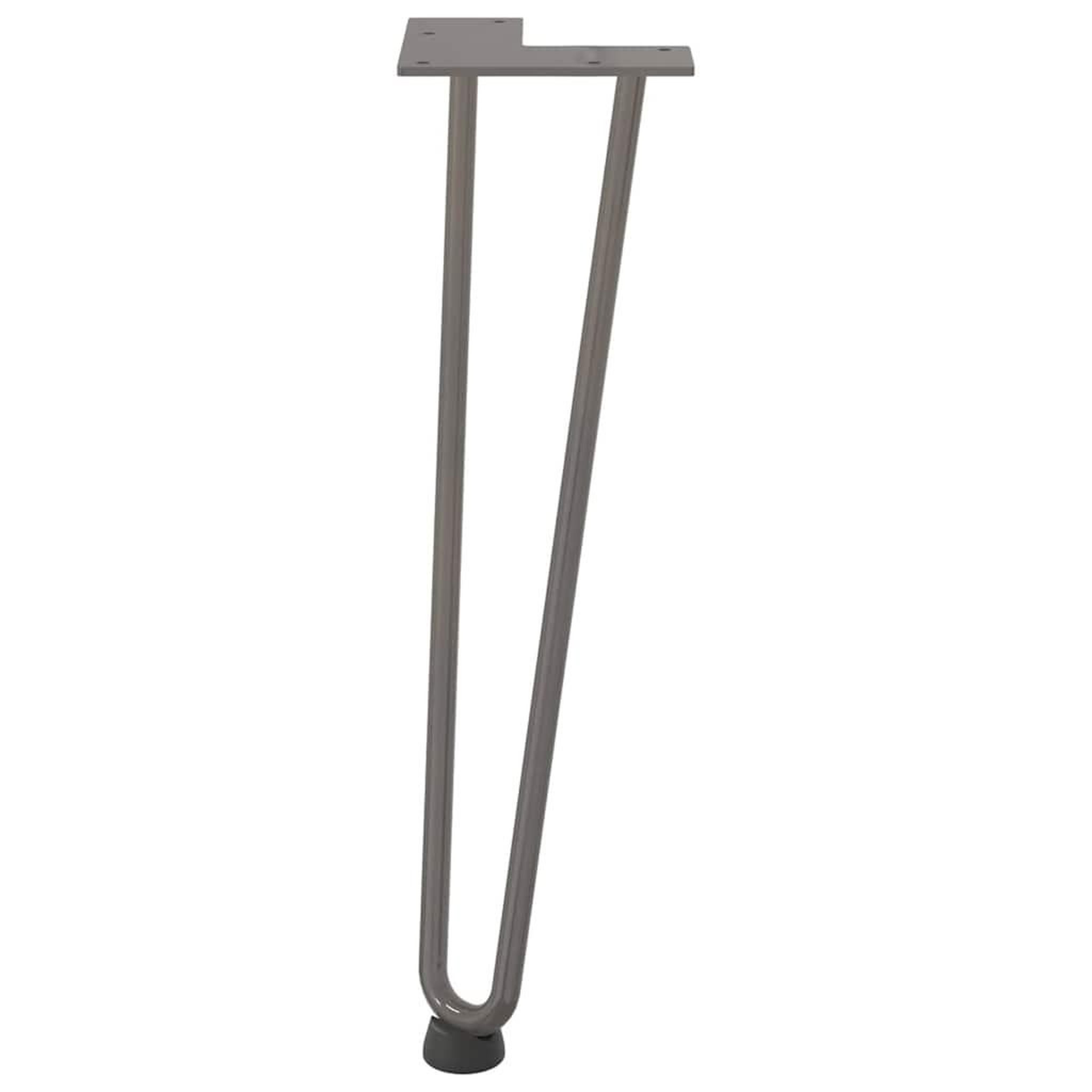 Voir la diapositive 5 : VIDAXL Pieds de table en forme d'epingle a cheveux 42 cm acier massif