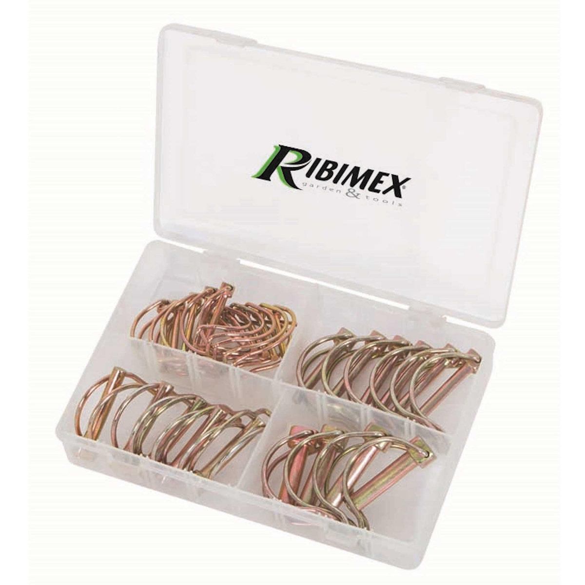 Ribitech Coffret de 25 goupilles clip pour tubes assorties