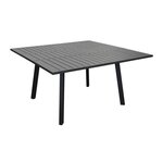 Proloisirs Table de jardin extensible 6/8 personnes Barcelona - graphite 100/145x145 cm