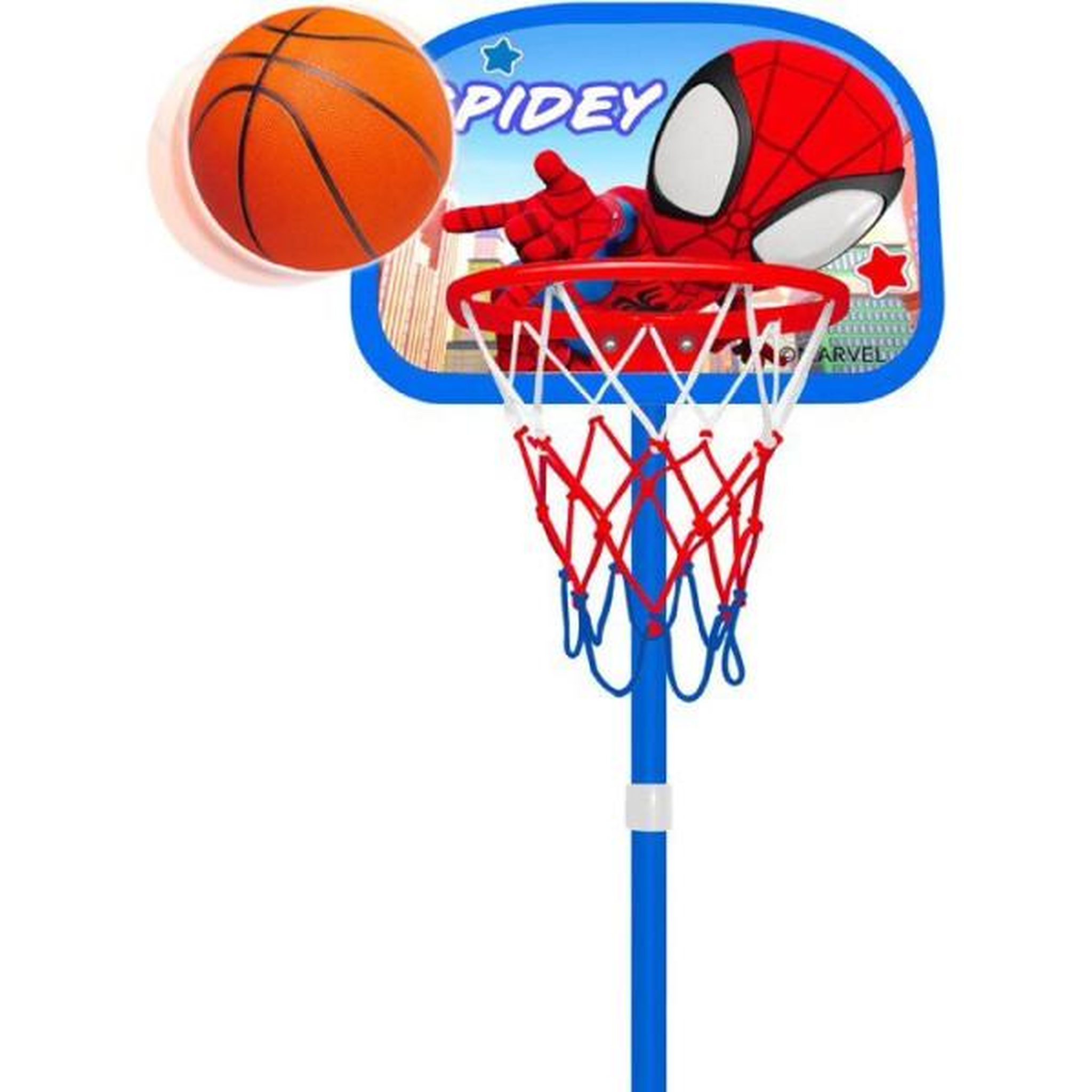 Voir la diapositive 3 : Marvel Panier de basket enfant - marvel - réglable sur pied 155 cm