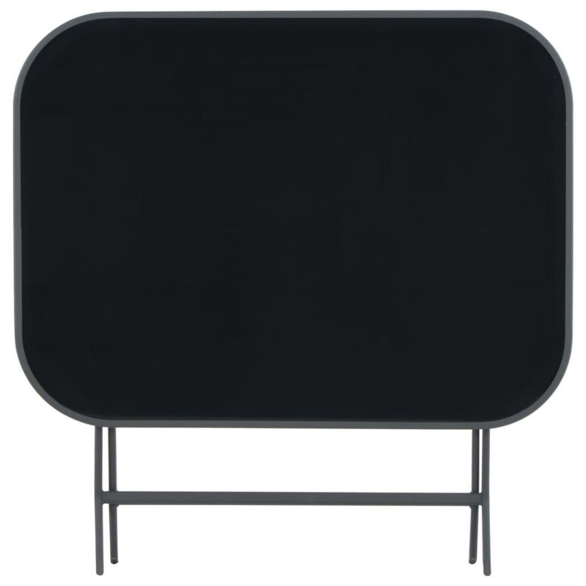 VIDAXL Table pliable de jardin Gris 100x75x72 cm Verre et acier