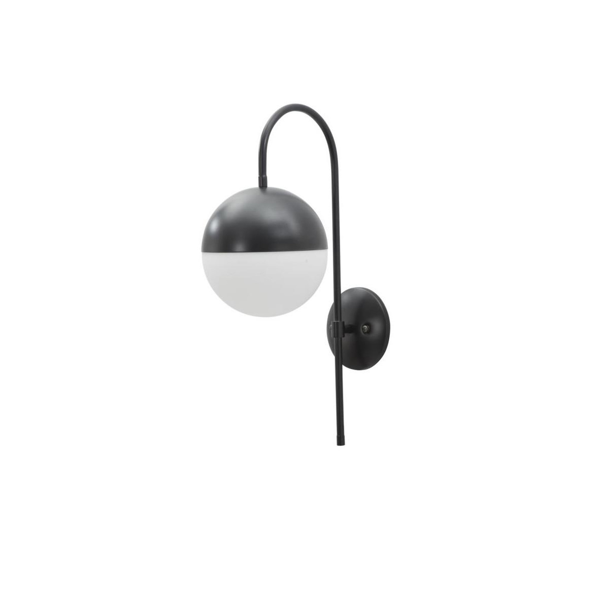 Voir la diapositive 2 : Paris Prix Applique murale sphère  glamy street  51cm blanc & noir