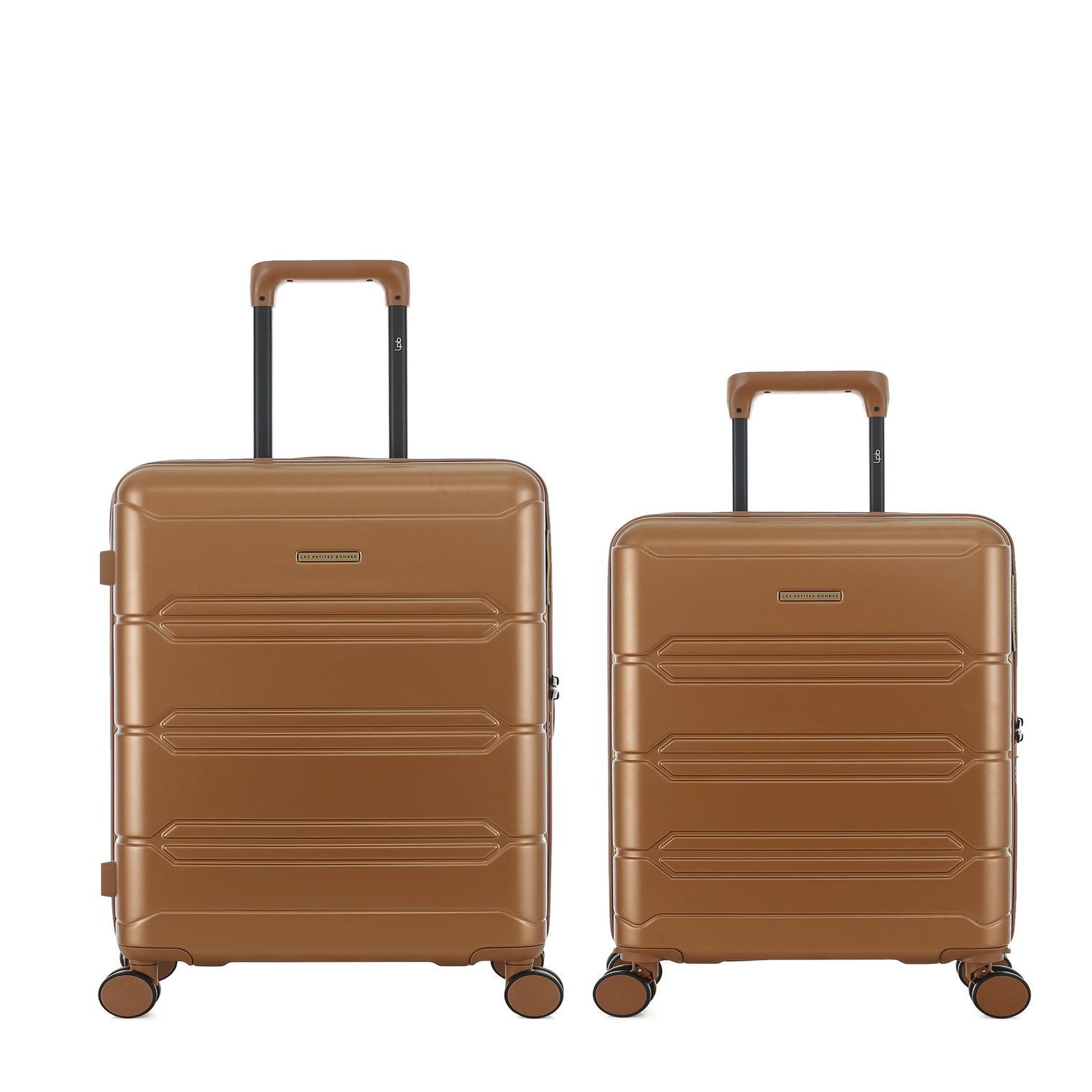 LES P'TITES BOMBES LPB Lot de 2 Valises Rigides Taille Moyenne et Cabine LYNDA