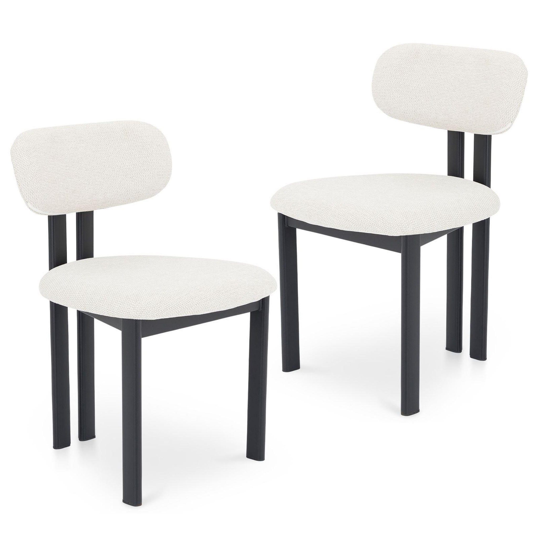 Voir la diapositive 1 : IDIMEX Lot de 2 chaises franca de salle à manger en tissu