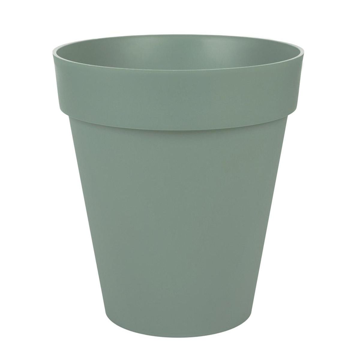 Eda Pot de fleurs rond Toscane Ø 40 x H.32 cm - Vert laurier - Eda