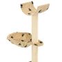 Voir la diapositive 4 : VIDAXL Arbre a chat et griffoirs en sisal 105 cm Beige Motif de pattes