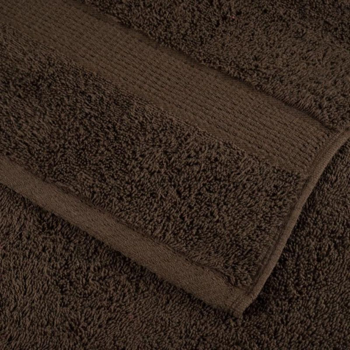 VIDAXL Ensemble de serviettes de qualité supérieure SOLUND 6pcs marron