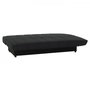 Voir la diapositive 5 : MARKET24 Banquette clic clac 3 places - Tissu noir - Style Contemporain - L 190 x P92 cm - MILA