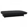 Voir la diapositive 5 : MARKET24 Banquette clic clac 3 places - Tissu noir - Style Contemporain - L 190 x P92 cm - MILA