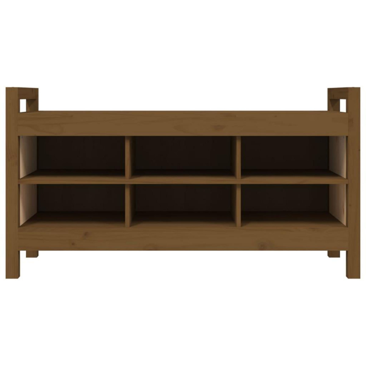 VIDAXL Banc d'entree Marron miel 110x40x60 cm Bois de pin massif