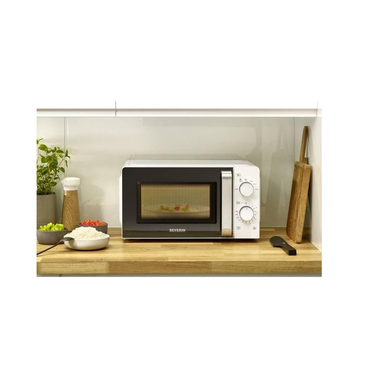 SEVERIN Micro-ondes 17l 700w noir/blanc - 7885