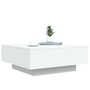 Voir la diapositive 4 : VIDAXL Table basse blanc 80x80x31 cm bois d'ingenierie