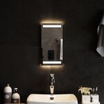 VIDAXL Miroir de salle de bain a LED 20x40 cm