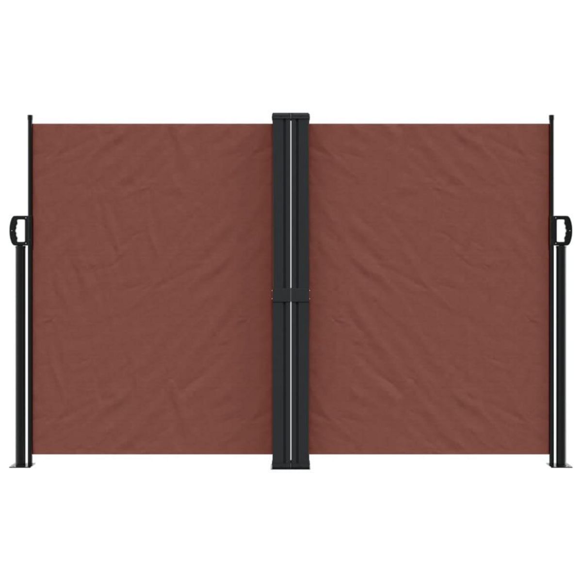 VIDAXL Auvent lateral retractable marron 160x1000 cm