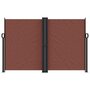 Voir la diapositive 3 : VIDAXL Auvent lateral retractable marron 160x1000 cm