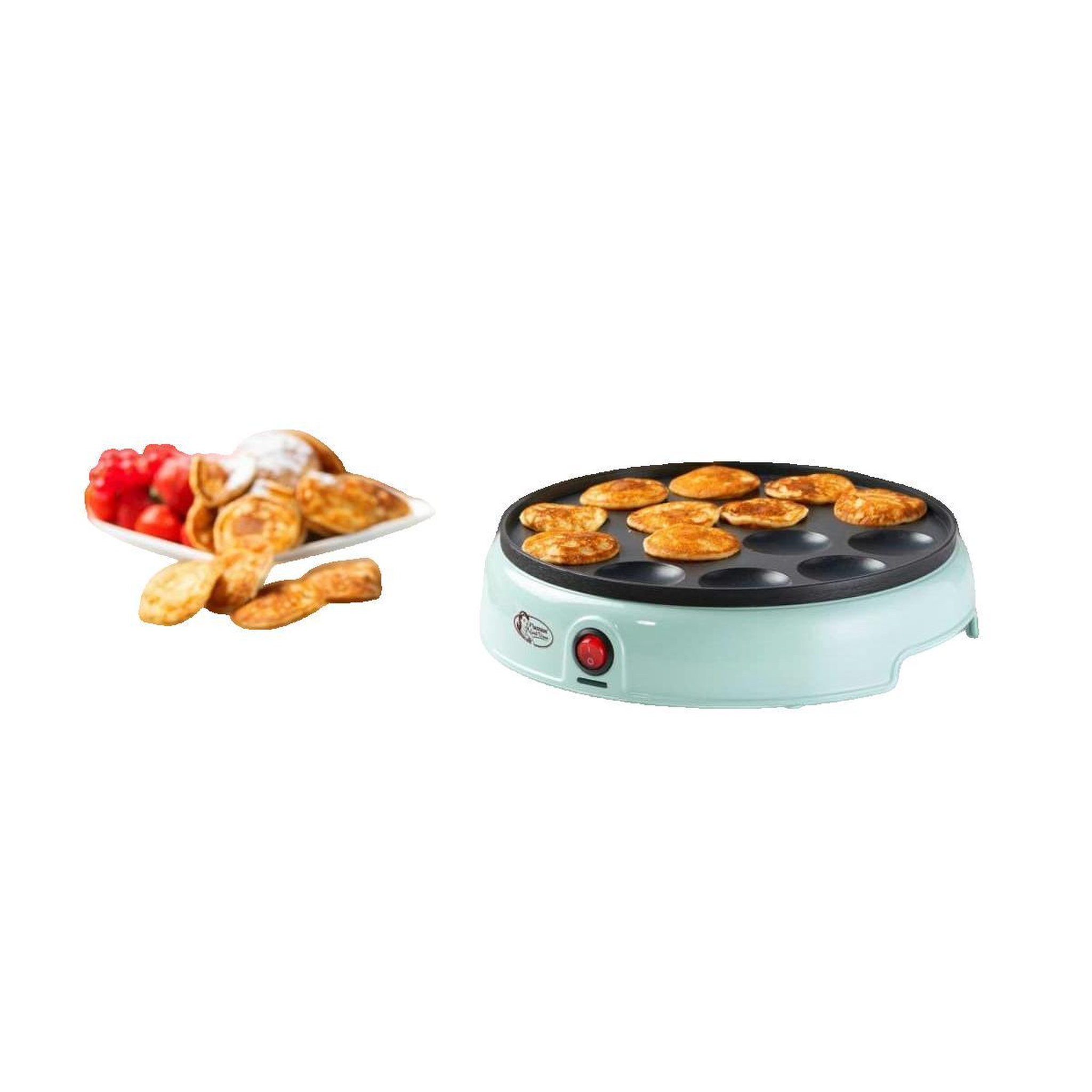 Voir la diapositive 3 : Bestron Appareil à poffertjes Bestron APFM700SDM vert menthe