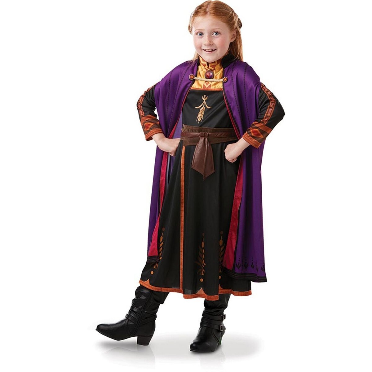 DISNEY robe + cape déguisement Anna LA REINE DES NEIGES 3-4 ou 5-6 ans