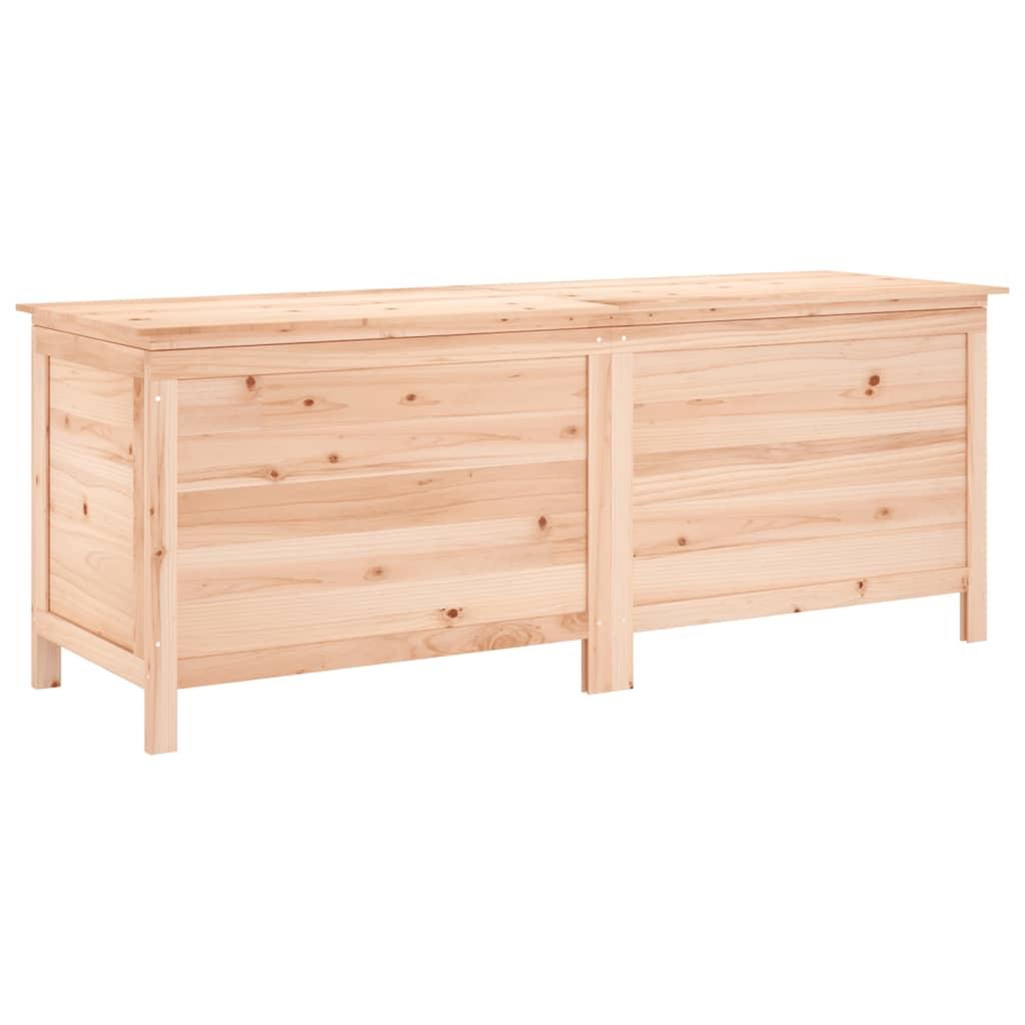 Voir la diapositive 2 : VIDAXL Boîte de rangement de jardin 150x50x56,5 cm bois massif sapin