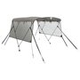 Voir la diapositive 2 : VIDAXL Toit bimini a 3 arceaux parois en maille 183x(170-182)x137 cm