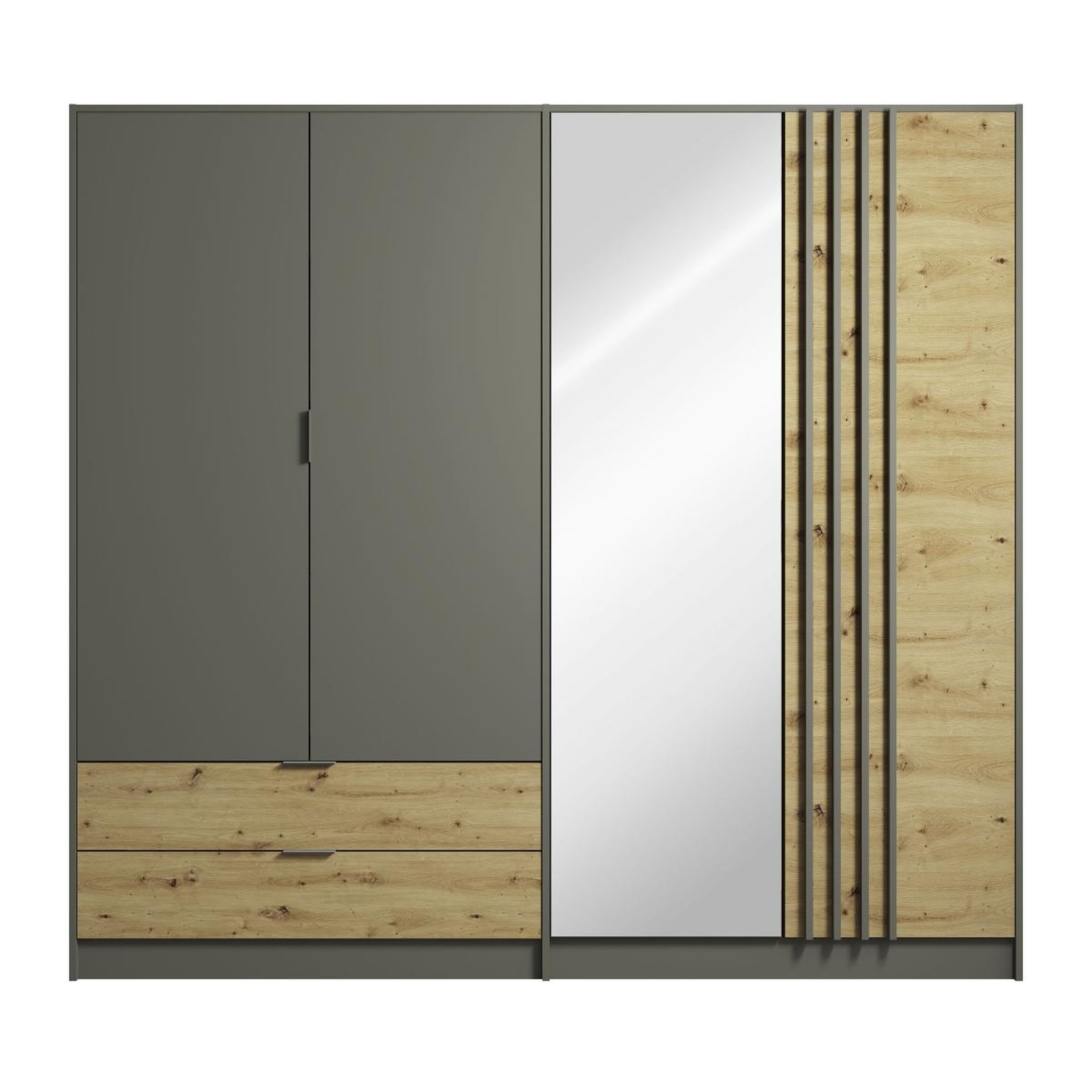 JLC KREATION Armoire adulte moderne avec miroir 220cm murano