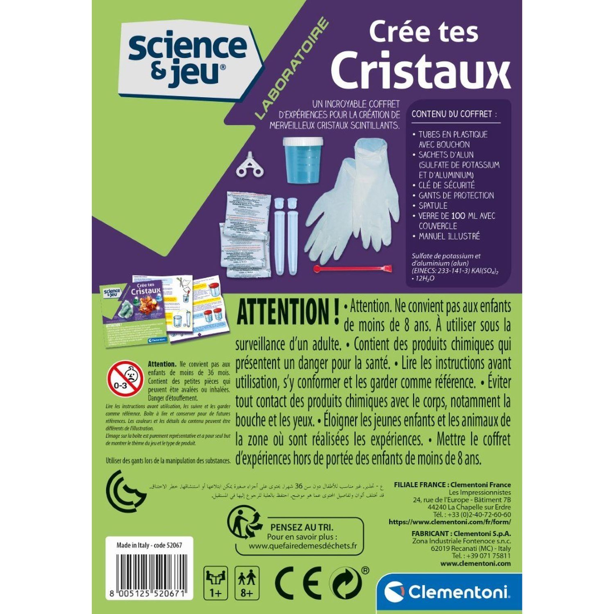 Voir la diapositive 4 : CLEMENTONI Jeu - Crée tes Cristaux