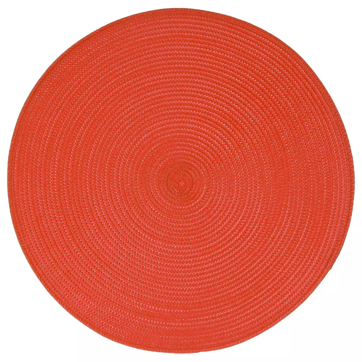 SECRET DE GOURMET Set de table Tressé Rond - Diam. 38 cm - Rouge