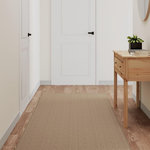VIDAXL Tapis de couloir aspect sisal sable 80x200 cm