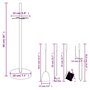 Voir la diapositive 6 : VIDAXL Set d'outils de cheminee 5 pcs 18x66 cm acier