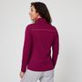 Voir la diapositive 2 : IN EXTENSO Sweat de sport zippé rose foncé femme