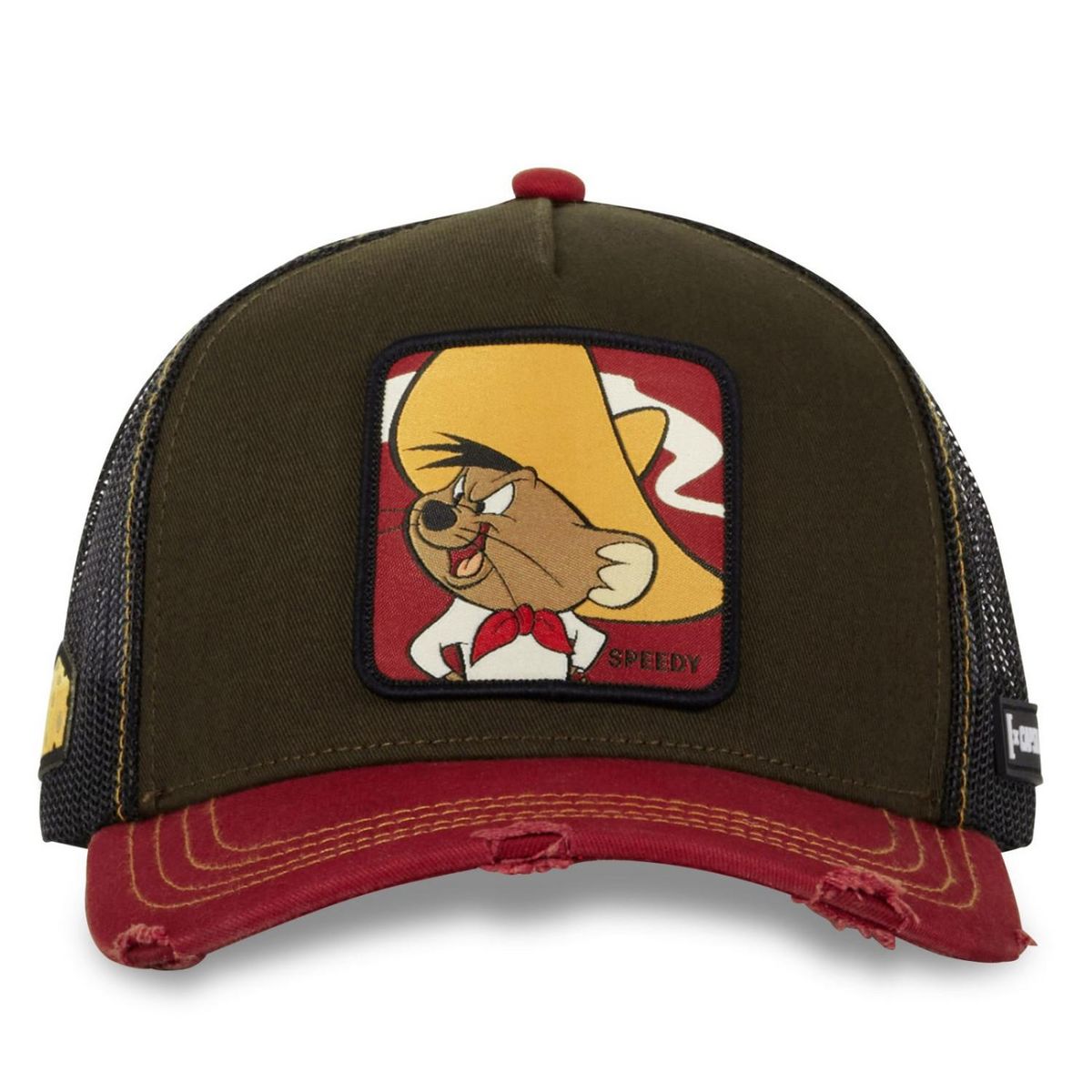 CAPSLAB Casquette homme trucker en serge de coton Looney Tunes Speedy