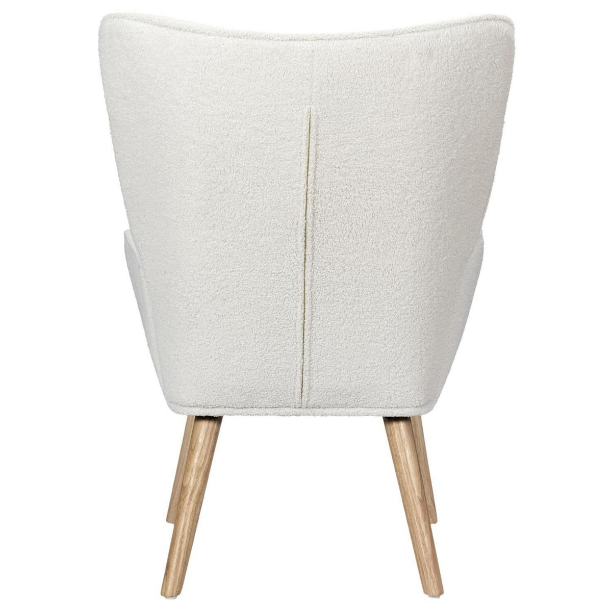 The Home Deco Factory Fauteuil de salon en bouclette RHEA