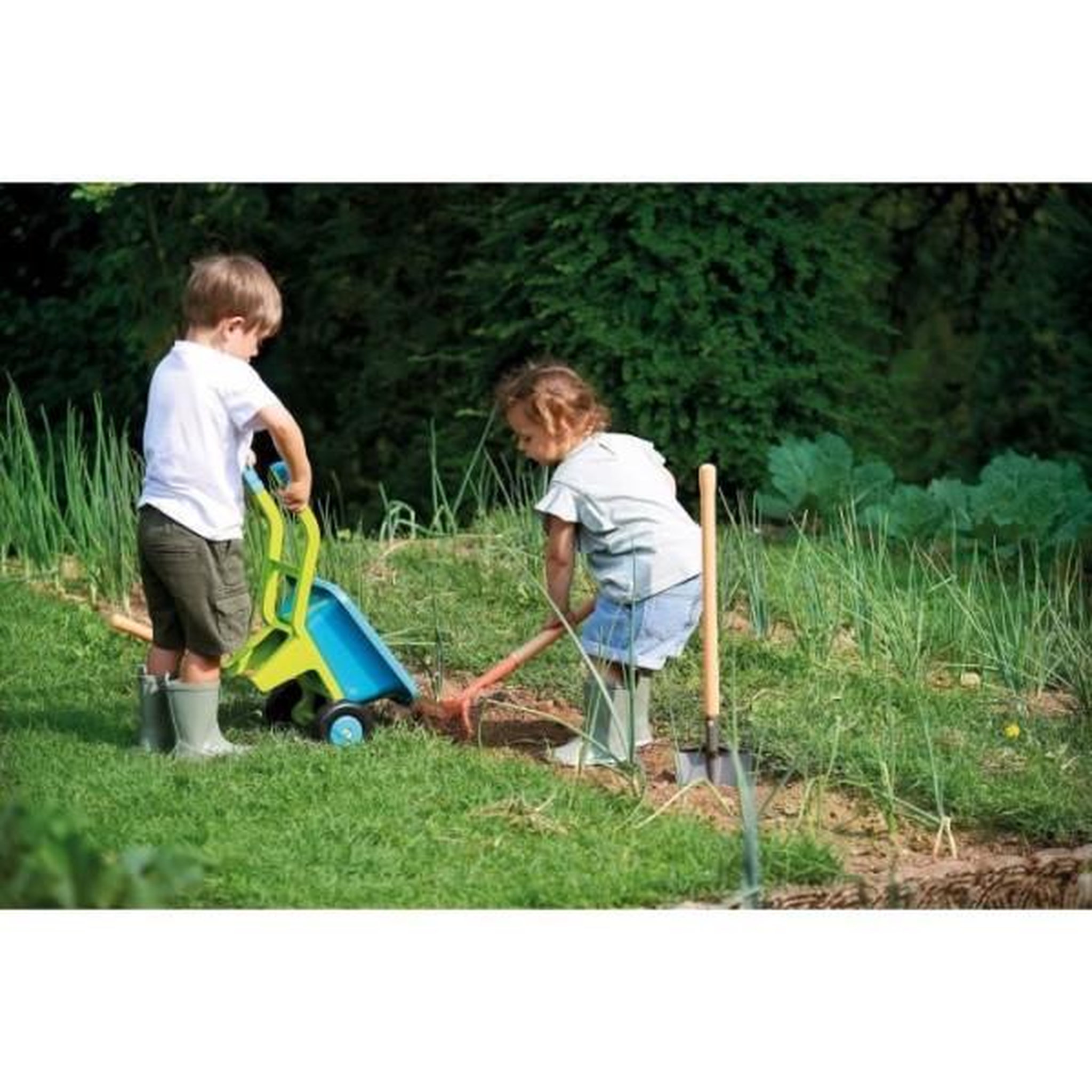 Voir la diapositive 2 : Ecoiffier Brouette de jardin garnie Deluxe - ECOIFFIER - 4539 - Pour le travaux de jardinage