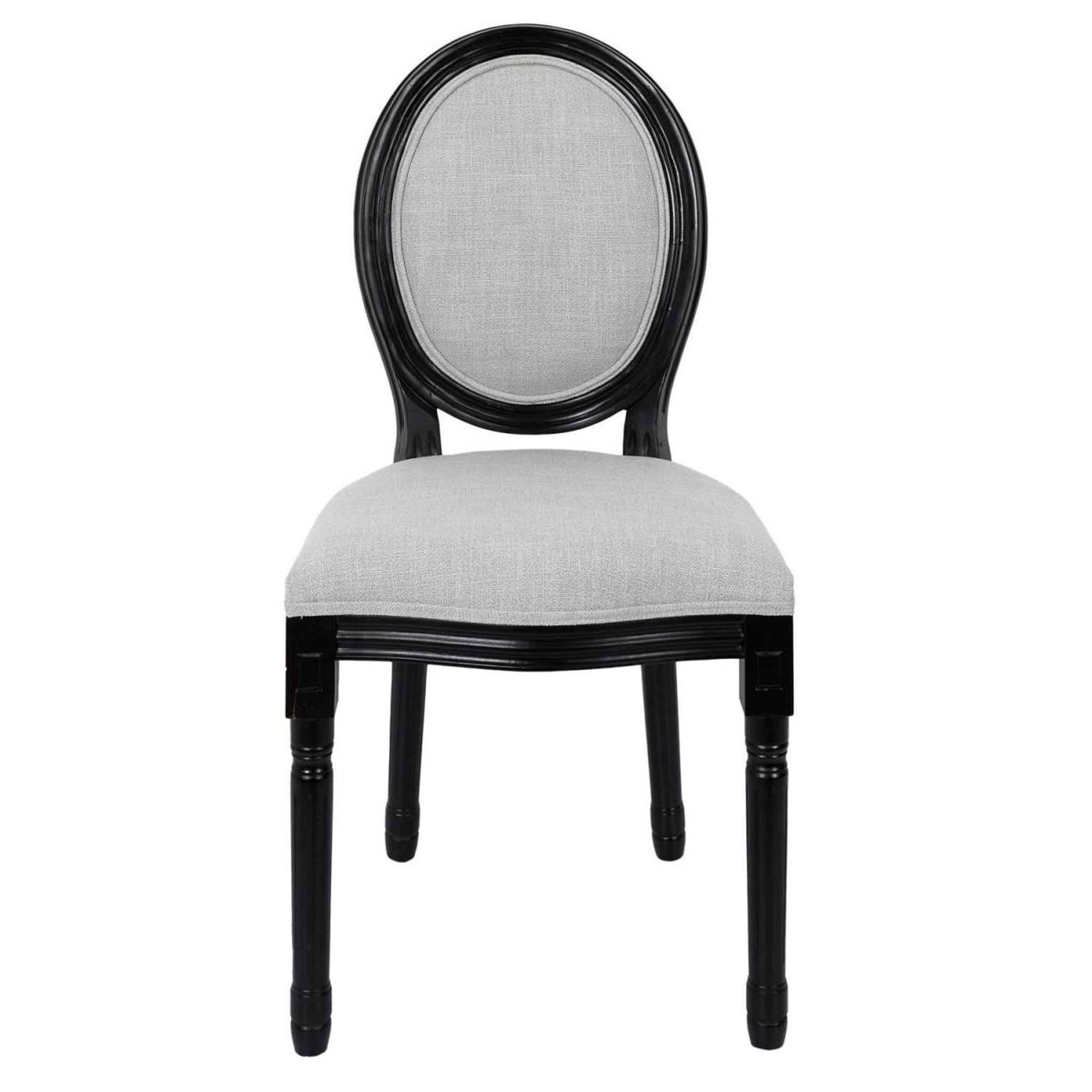 Voir la diapositive 3 : The Home Deco Factory Lot de 2 chaises design  eleonor  96cm noir & gris