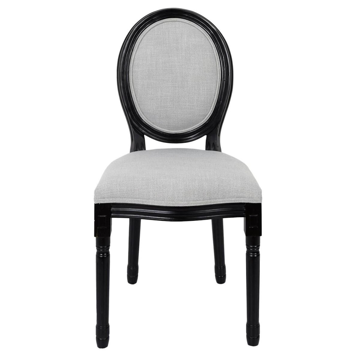 Paris Prix Lot de 2 Chaises Design  Eleonor  96cm Noir & Gris